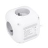 Predlžovací kábel kocka 3-zásuvka + 2xUSB-A +1xUSB-C 2 metre biela s vypínačom PP145C SOLIGHT