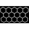 Hexagon LED dizajnové osvetlenie 523x301cm 14L 570W 6500K PL5115