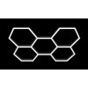Hexagon LED dizajnové osvetlenie 206x301cm 5L 240W 6500K PL5121