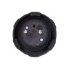 Priama vidlica gumová do vlhka a prachu 16A/250V IP65 čierna P78 SOLIGHT