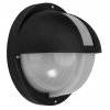 EMI stropné čierne svietidlo 1xE27 IP44 IK10 23cm