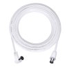 Koaxiálny kábel 10m účastnícka šnúra biela SSN12X0E