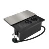 Vstavaná 2-zásuvka do pracovnej dosky 2x230 + HDMI + 1xUSB-A + 1xUSB-C 2m strieborná PP128C-PD-20-HDMI SOLIGHT