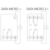Digitálne spínacie hodiny 230V 16A 1x NO/NC DATA MICRO+
