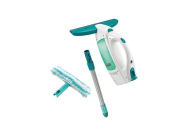 Akumulátorový čistič oken /vysavač/ Leifheit Window Cleaner s tyčí a mopem 51003