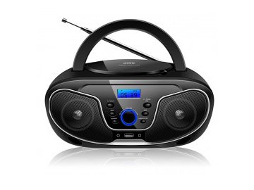 Rádio s CD/USB/MP3/BT Bravo B-6037 černé Bluetooth