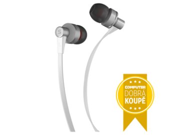 Sluchátka s mikrofonem Sencor SEP 300 MIC WHITE MET