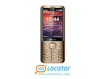 Mobilní telefon Aligator D950 Dual SIM zlatý
