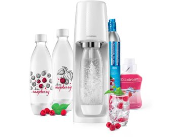 Výrobník domácí perlivé vody Sodastream Spirit MegaPack Love Raspberry