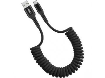 Kabel Yenkee YCU 500 BK Kroucený kabel USB A/C