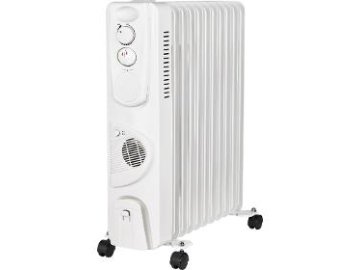Elektrický olejový radiátor Orava OH-11 A 11 žeber až 2900 W pojezdová kolečka