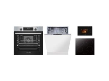 Vestavný SET Philco nerez trouba + deska + myčka 60cm + MW trouba  + Kastrol s poklicí Lamart LT1219