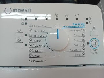 Pračka plněná vrchem Indesit BTW S60400 EU/N  6kg 1000 ot.