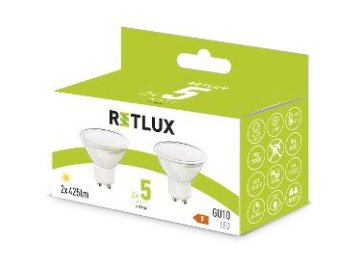 LED žárovka bodová /reflektorová/ Retlux REL 36 GU10 2x5W WW 2 kusy