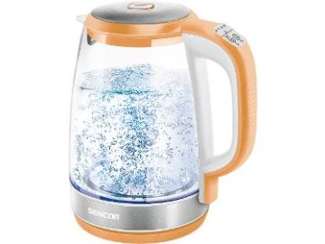 Rychlovarná skleněná konvice s regulací teploty Sencor SWK 2193OR