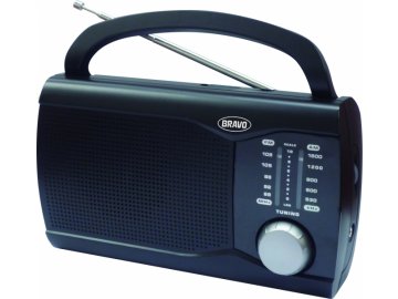 Rádio Bravo B-6009 analog černé