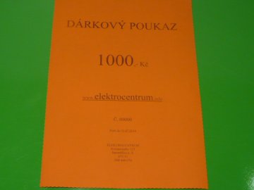 Dárkový poukaz 1000,- Kč