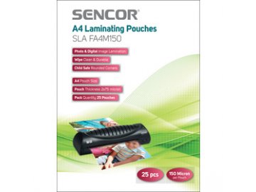 Laminovací fólie Sencor SLA FA4M150 A4 150mic 25 ks