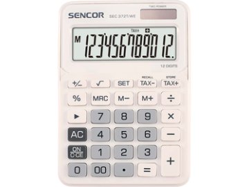 Stolní kalkulačka Sencor SEC 372T/WE pro prodejny, kanceláře