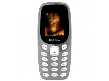 Tlačítkový mobil Mobiola MB3000 šedý Dual Sim