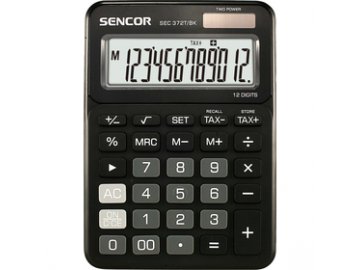 Stolní kalkulačka Sencor SEC 372T/BK pro prodejny, kanceláře