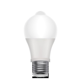 LED žárovka s pohybovým čidlem /PIR senzorem/ Retlux RLL 317 A60 E27 8W WW + Od 10 kusů sleva 10,- Kč kus