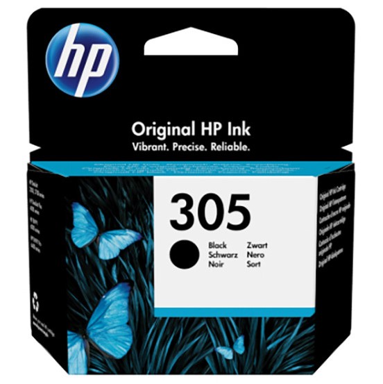 Inkoustová náplň Hewlett Packard HP 305 originál černá
