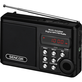 Rádio Sencor SRD 215 B s USB/MP3 a SD kartou