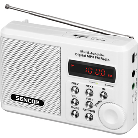 Rádio Sencor SRD 215 W s USB a SD kartou