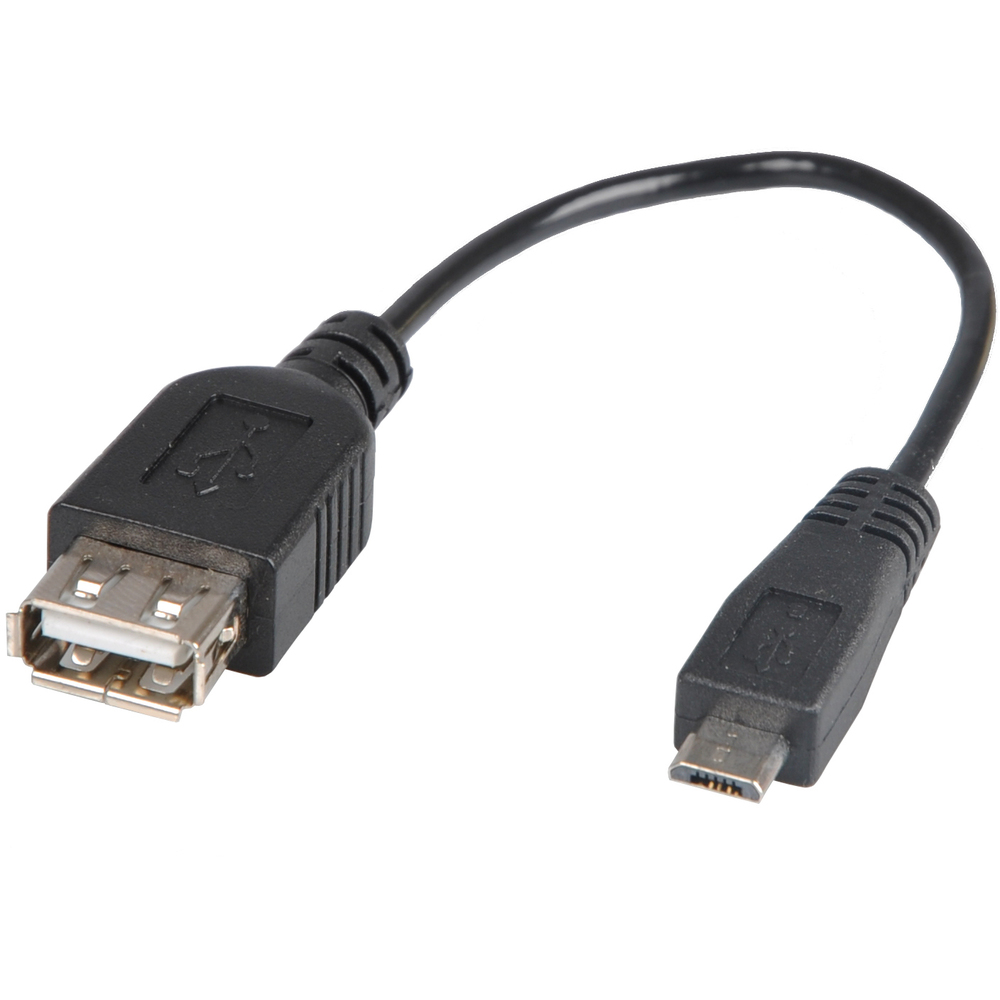 Kabel USB zásuvka - mikro USB vidlice