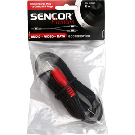 Kabel Sencor SAV 104-020 3,5 Jack - 2x RCA M P