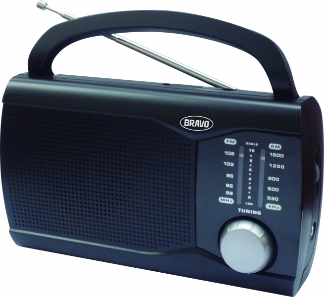 Rádio Bravo B-6009 analog černé