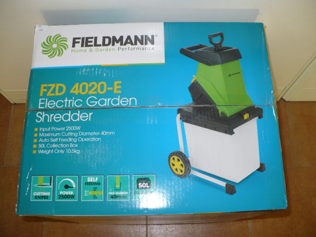 Elektrický zahradní drtič /štěpkovač/ Fieldmann FZD 4020-E 2500W