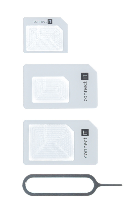 Redukce /adaptér/ SIM karty 4v1 z nanoSIM na microSIM a miniSIM