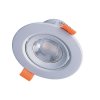 Vestavné bodové podhledové LED světlo Solight WD213 kulaté stříbrné 5W 4000K
