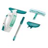 Akumulátorový čistič oken /vysavač/ Leifheit Window Cleaner s tyčí a mopem 51003 + úzká hubice