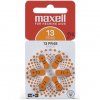 Baterie pro naslouchadla Maxell AZ13/PR48 ZINK AIR 6PK