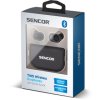 Plně bezdrátová bluetooth sluchátka /pecky/ Sencor SEP 520BT BK TWS s Power Bankou