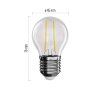 LED žárovka Filament Mini Globe / E27 / 1,8 W (25 W) / 250 lm / neutrální bílá Emos