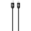 Datový kabel ALIGATOR POWER 3A USB-C/Micro USB 1m černý