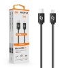 Datový kabel ALIGATOR POWER 3A USB-C/Micro USB 1m černý