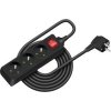 Prodlužka /prodlužovací přívod/ Retlux RPC 21B 5m/3 3x1 mm s vypínačem černá