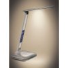 LED stmívatelná stolní lampička Solight WO43 s displejem, 7W, volba teploty světla, bílý lesk
