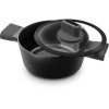 Kastrol /hrnec/ s poklicí Lamart LT1224 Poele černý 20x9 cm