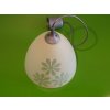 Lustr sklo matné /žluté/ květy prům. 23cm