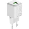 Síťová nabíječka Yenkee YAC G38 VOLT 18+20W GaN