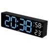 Hodiny s budíkem a teploměrem Bravo B-5027 nastavitelná barva číslic