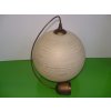 Lustr skleněný koule zlatý E27 průměr 30cm v. 98cm