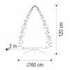 led umely stromcek s optickymi vlaknami 120 cm