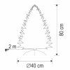 led umely stromcek s optickymi vlaknami 80 cm